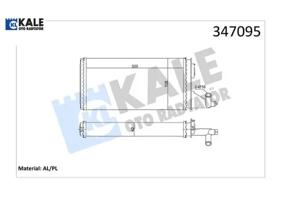 Kalorifer radyatörü daıly td 89-96 kale radyatör 93930678 resmi