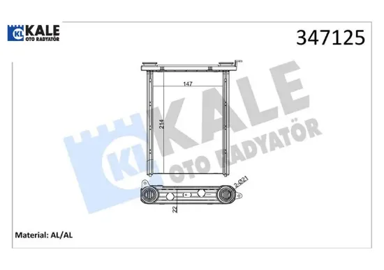 Kalorifer radyatörü mgn ııı-fluence 213x148x22 kale radyatör 4407490/ 95517541/ 271159831r/ 2711562 resmi