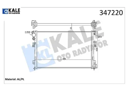 Radyatör jumpy-expert-scudo-p806 1.8i-2.0i 8v-2.0i 16v al/mknk kale radyatör 1301.W2/ 1301.W4/ 1301.P2/ 1301.P3 resmi