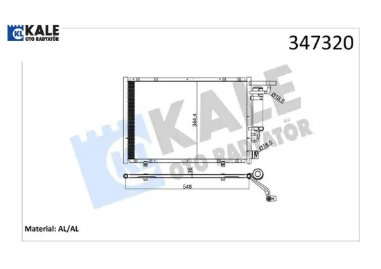 Klıma radyatoru komple b-max 12 1.4-1.6 tı tourneo courıer c4a 14 1.5-1.6 tdcı fıesta vı 08 14 1.25- kale radyatör et7119710ba 1834039 et71 19710 ba resmi