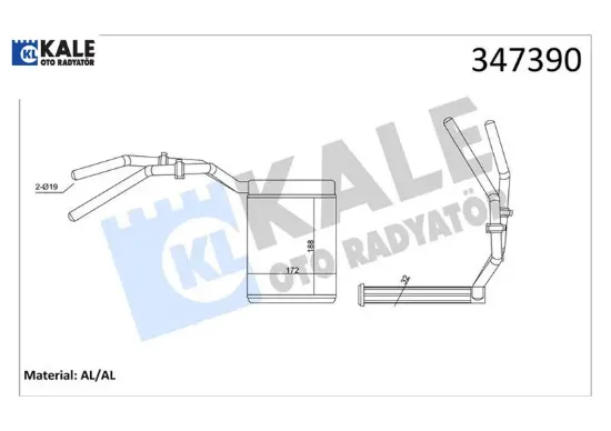 Kalorıfer radyatoru focus ıı 03 11 focus ıı c max 04 11 kuga 08 12 3 06 09 5 05 c30 c70 ıı s40 ıı v5 kale radyatör 3m5h18b359ab/ 1253187/ 1301838 resmi