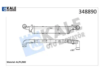 Turbosarj radyatoru e-class w210 s210 kale radyatör a2105001200 resmi