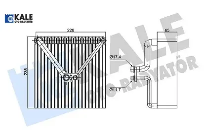 Kalorıfer radyatoru polo 02 fabıa 99 14 roomster 06 15 a1 10 cordoba 02 09 ıbıza 02 toledo ıv 12 kale radyatör 6q0820103/ 6q0820103b/ 6q0820103c resmi