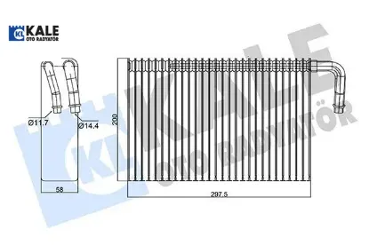 Evaporator e39 e53 range 3 vogue l322 02 12 kale radyatör 64118385560/ jqb000160 resmi