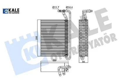 Evaporator n42 n46 m43 m47 m52 m54 m57 s54 e46 n52 n46 n47 m57 e83 kale radyatör 64119135744 resmi