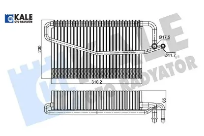 Evaporator w203 cl203 s203 c209 a209 w463 kale radyatör a2098300358 resmi