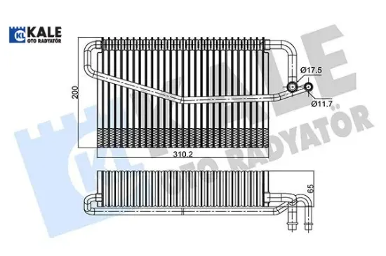 Evaporator w203 cl203 s203 c209 a209 w463 kale radyatör a2098300358 resmi