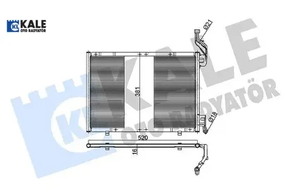 Klıma radyatoru b max 12 fıesta vı 1.6 tdcı 12 mt - kurutucu yok kale radyatör av1119710eb/ 2001185/ c1b1 19710bc resmi