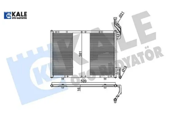 Klıma radyatoru b max 12 fıesta vı 1.6 tdcı 12 mt - kurutucu yok kale radyatör av1119710eb/ 2001185/ c1b1 19710bc resmi