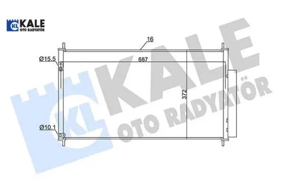 Kondenser al/pl/brz cıvıc ıx kale radyatör 80110tv0e01/ 80110tv1e01 resmi