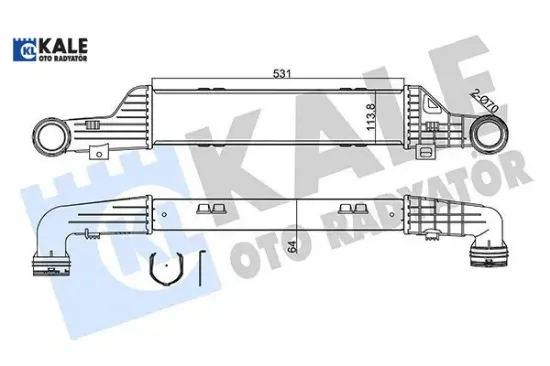 Turbosarj radyatoru e-class w210 s210 kale radyatör a2105002100 resmi