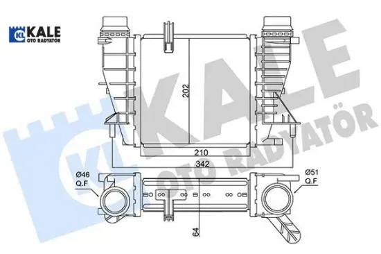 İntercooler al/pl/brz clıo ııı-modus-grand modus-note-nv200 kale radyatör 144619u20a/ 144618748r resmi