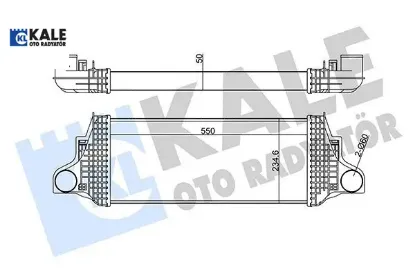 Turbosarj radyatoru x164 w164 w251 kale radyatör a1645001900 resmi