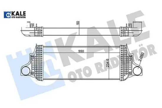 Turbosarj radyatoru x164 w164 w251 kale radyatör a1645001900 resmi