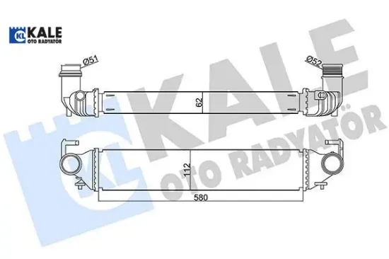 Intercooler al/pl/brz 500x-renegade kale radyatör 51965901/ 51965908/ 51966750/ 51966752 resmi
