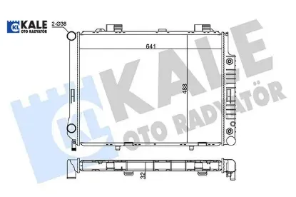 Motor su radyatoru e-class w210 s210 kale radyatör a2105000903 resmi
