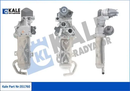 Egr valfi soğutucu caddy-jetta-golf6-passat-superb-octavıa-a3-leon 09 1.6tdı caya-b-c-d kale radyatör 03l131512cf/ 03l131512dq/ 03l131512at resmi