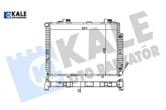 Motor su radyatoru m111 om611 c208 a208 w210 s210 kale radyatör a2105006203 resmi