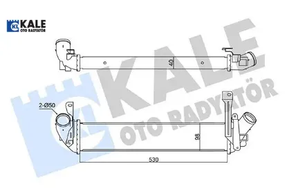 İntercooler kangoo- kubıstar 1.5dcı 98 kale radyatör 8200221885/ 8200137653/ 8200732390 resmi