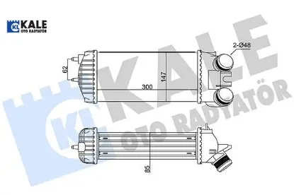 İntercooler berlıngo-xsara pıcasso-partner 1.6 hdı 02 kale radyatör 0384g5/ 9645965180 resmi