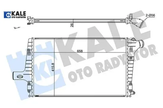 İntercooler a3-a6-tt2.5 tdı 01 04 kale radyatör 4b0145805a resmi