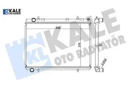 Su radyatörü 307-c4 1.6hdı 2.0 16v 04 mt ac nac brazıng 378x548x26 kale radyatör 133343/ 1330w4/ 1330k1/ 1330s0/ 133388 resmi