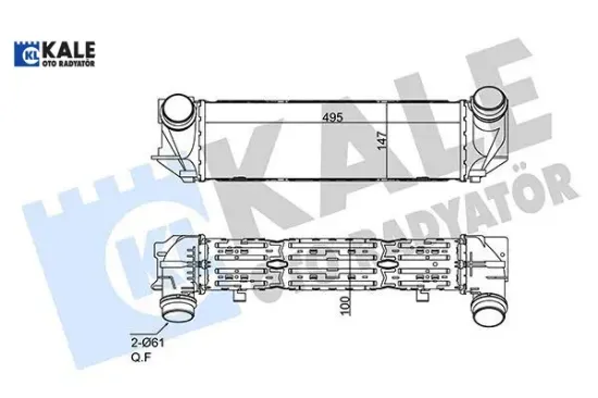Turbo radyatoru n53 n20 f10 f11 kale radyatör 17117618768 resmi