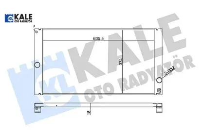 Radyatör c30-c70 ıı-s40 ıı-v50 al-pl-brz 650x376x24 kale radyatör 8602834/ 8603528/ 8603634 resmi