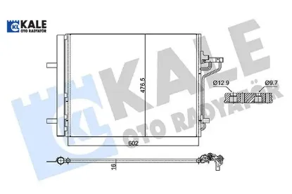 Klıma radyatoru focus ııı 11 17 1.6 ecoboost c-max ıı 11 1.6 ecoboost -2.0 tdcı kale radyatör 8v6119710fa/ 1693590/ 2002808 resmi