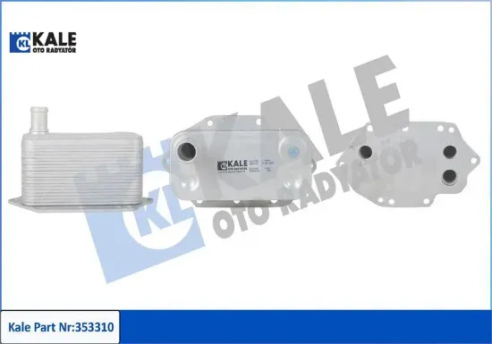 Motor yag sogutucu m57 n e46 e90 e60 e65 kale radyatör 11427788462 resmi