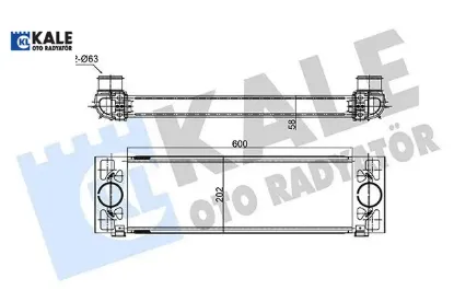 Turbo ıntercooler radyatoru transıt 2.2 135 140ps 11 3.2 200ps tdcı 06 kale radyatör 8c169l440bb/ 8c169l440ca/ 4851182 resmi