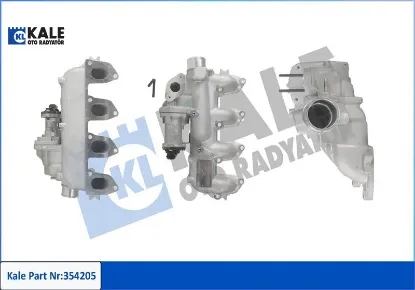 Egr emme manıfoldlu c max 05 07 focus ıı galaxy 06 15 connect 03 14 1.8tdcı 110ps kale radyatör 4m5q9424cd/ 1563296/ 555306 resmi
