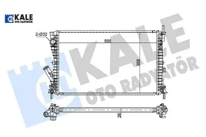 Radyatör fıesta v-fusıon 1.6tdcı ac klimasız mek 593x379x26 kale radyatör me5s6h8005ad/ 5s6h8005ac/ 1344810 resmi
