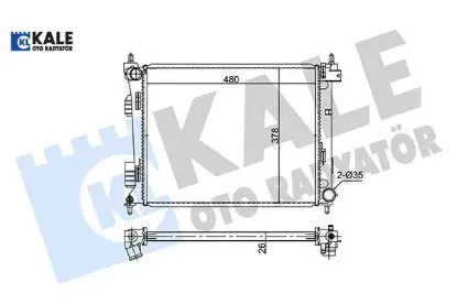 Radyatör brazing accent blue-i20-rıo dizel 11 manuel 480x382x26 al-pl-brz kale radyatör 253101r300 resmi