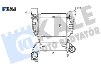 Turbo radyatörü ıntercooler a4-exeo 08-10 1.8t kale radyatör 8e0145805l/ 8e0145805n resmi