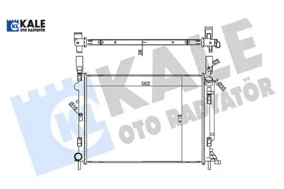 Radyatör brazıng kangoo-grand kangoo radyatör kale radyatör 8200418329 resmi