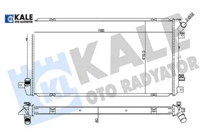 Radyatör / gm master faz ıı kale radyatör 7701066109/ 2140000q0b/ 93190131 resmi