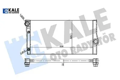 Motor su radyatoru f10 f07 f11 f13 f01 f02 f03 f04 premıum lıne kale radyatör 17118509175 /  17118509175 resmi