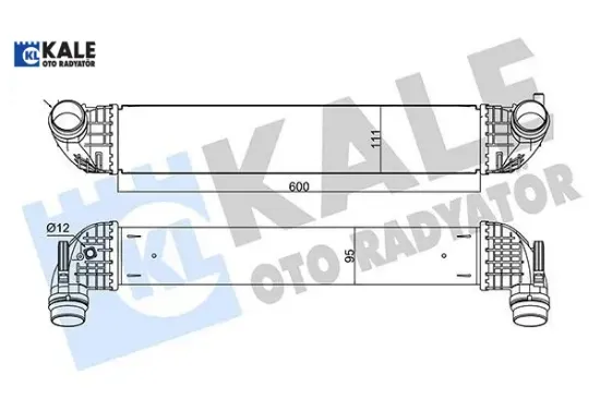 Intercooler astra k ıntercooler al/brz 600x111x95 kale radyatör 13356681/ 39109103/ 39185908 resmi