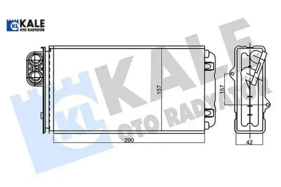 Kalorifer xm-605 kalorifer borusuz al/mknk 42 mm kale radyatör 644861/ 95651001 resmi