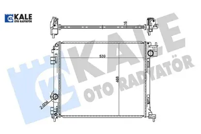 Radyatör  qashqaı ıı j11 1.5 dcı 2013-kadraj 1.6 dcı 2015 al/brz kale radyatör 214104ea0a/ 214104ea1a/ 214107399r resmi