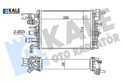 Intercooler sandero ıı al/brz kale radyatör 214106421r resmi