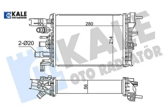 Intercooler sandero ıı al/brz kale radyatör 214106421r resmi