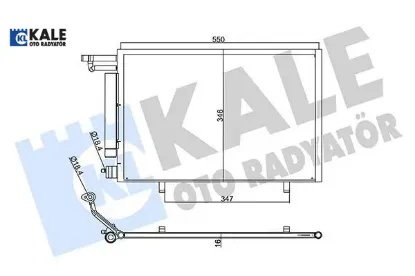 Klıma radyatoru kondenser b-max 1.25-1.4 1.5 tdcı 12 -fıesta vı 12 1.25-1.4 1.5 tdcı kale radyatör av1119710fa/ 1755481/ 1767167/ 1818909 resmi