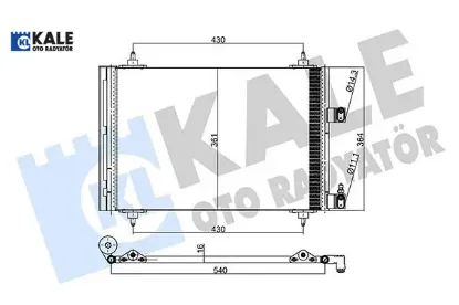Klima radyatörü kondenser 307-307 sw c4-c5 2.0 hdı 01- al/al kale radyatör 6453.Fh/ 6453.Fp/ 6455.Ac resmi