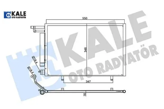 Klıma radyatoru ecosport 1.5 tdcı 15 kale radyatör av1119710ha/ 1855763/ 5264068 resmi
