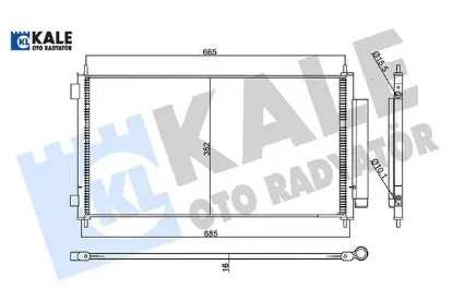 Kondenser cr-v ııı 2.0 2.2 06- al/al kale radyatör 80110swwg01/ 80110swwg02/ 80110swyg01 resmi