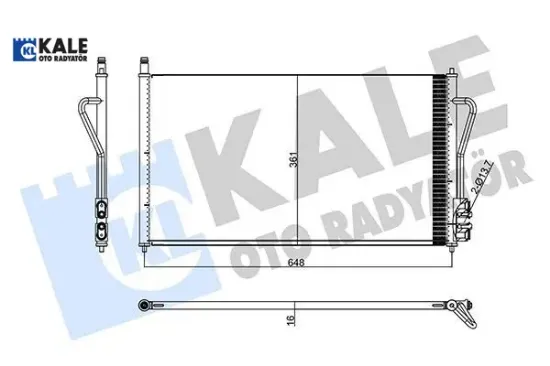 Klıma radyatoru focus ıı 1.4 16v 1.8tdcı 1.6 zetec s 16v 98 04 kale radyatör 1250627/ 1335273/ 1671708/ ys4h19710aa resmi