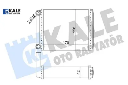 Kalorıfer radyatoru sprınter b901 b904 95 06 kale radyatör a0038353501 resmi