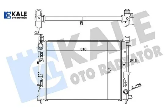 Radyatör dokker-lodgy-logan ıı-logan mcv ıı-sandero ıı- duster 1.5 dcı 17- kale radyatör 214104225r resmi